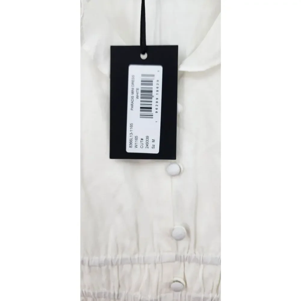 New NWT Revolve Paige Paradis Mini Dress White Size Medium‎